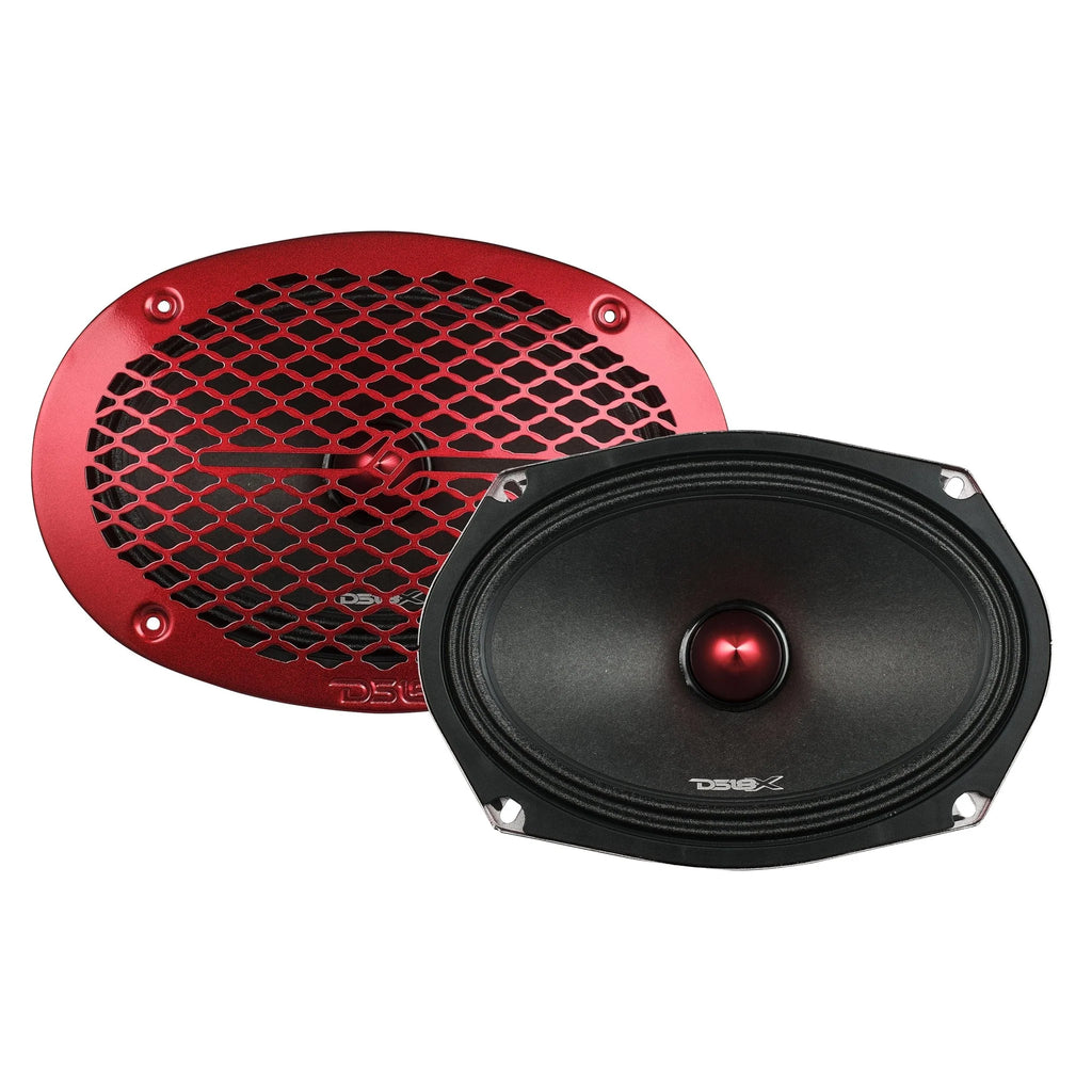 DS18 PRO-X 6X9" Mid-Range Loudspeaker with Bullet | 200W RMS 4 or 8-Ohm