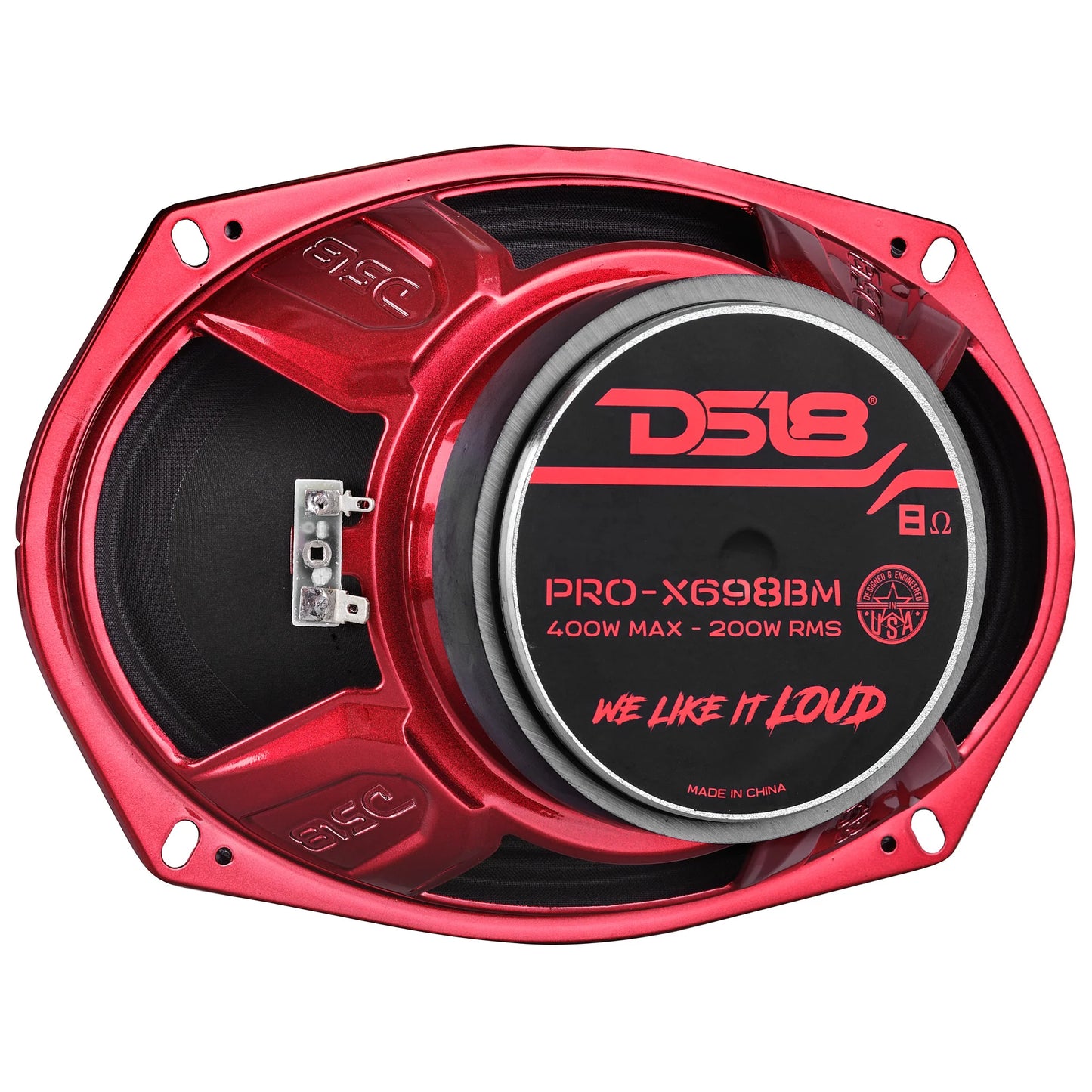 DS18 PRO-X 6X9" Mid-Range Loudspeaker with Bullet | 200W RMS 4 or 8-Ohm