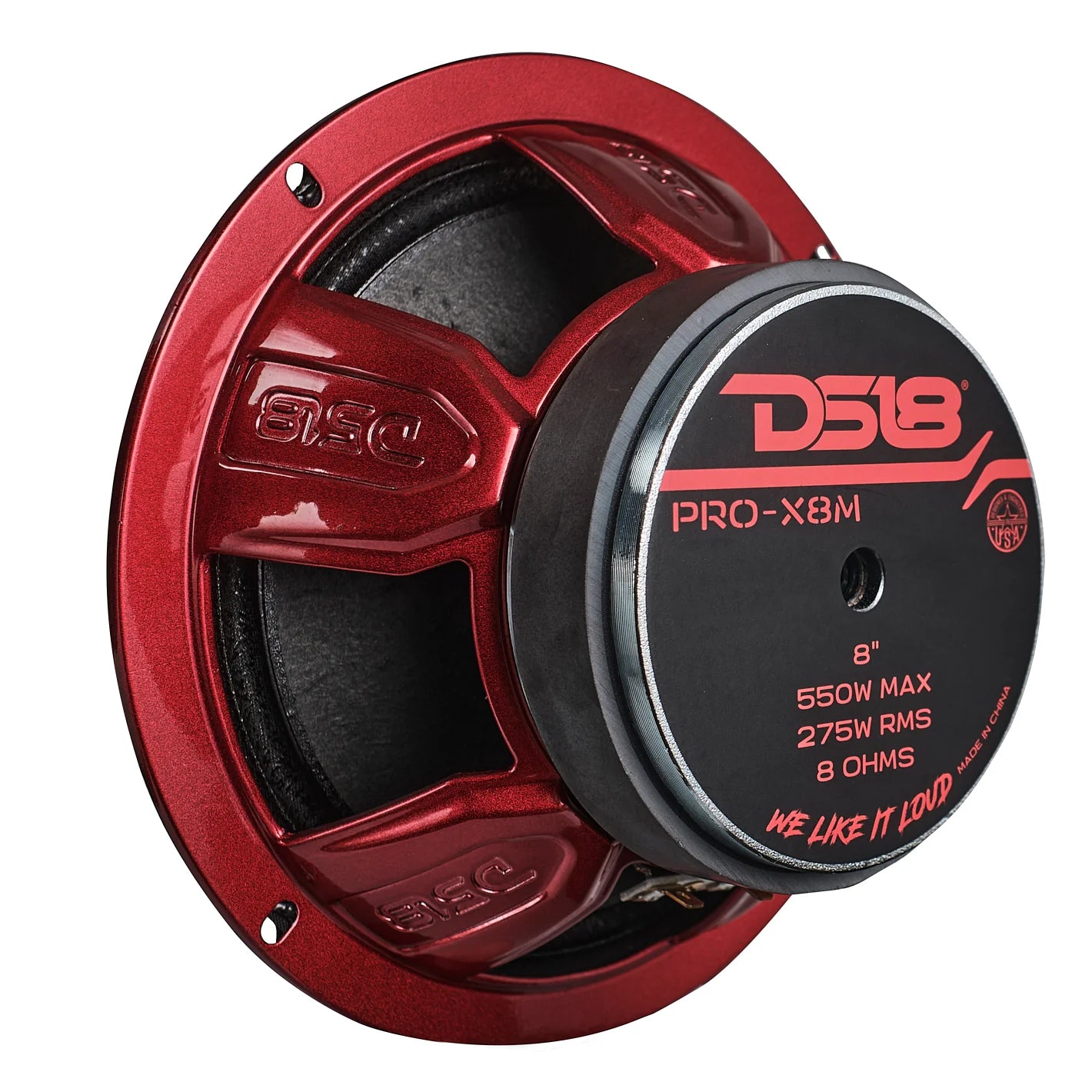 DS18 PRO-X 8" Mid-Range Loudspeaker 275 Watts Rms 8-Ohm