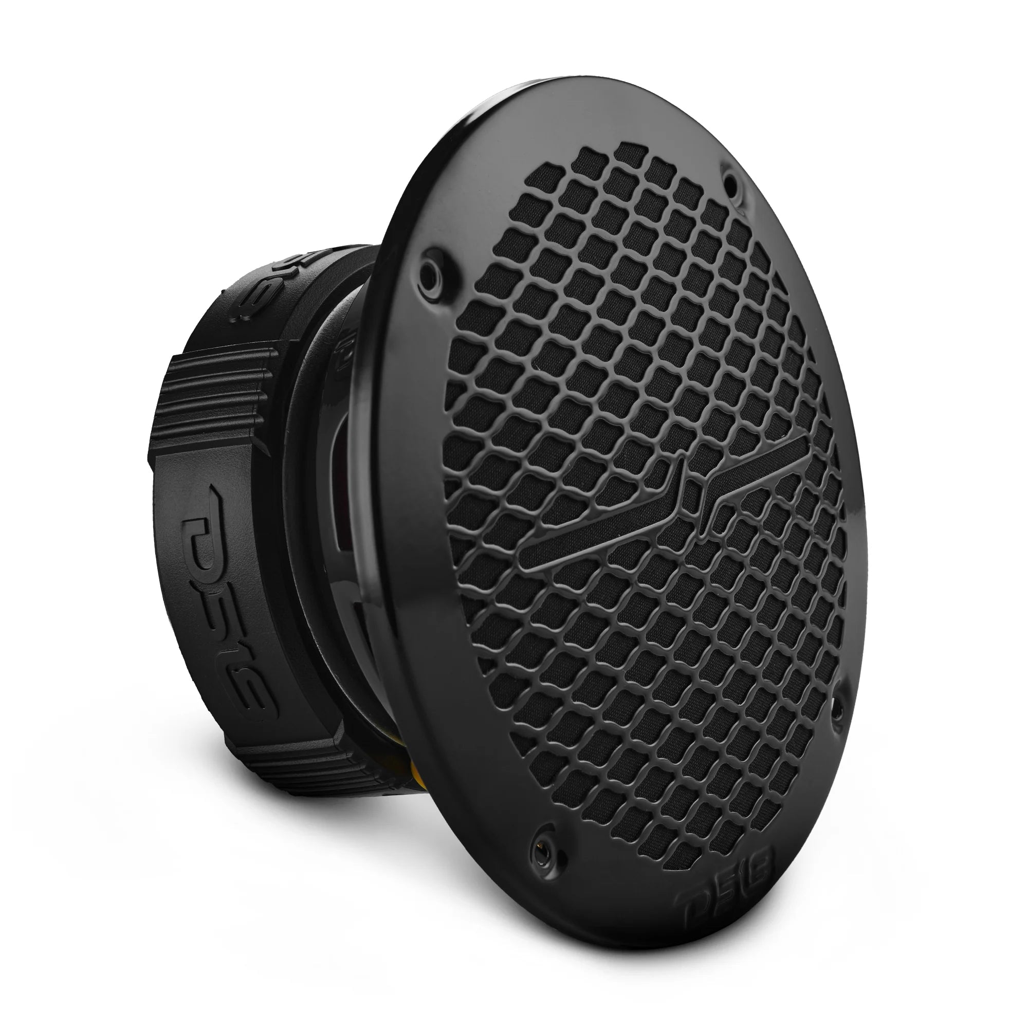 DS18 PRO-ZT 6.5" Coaxial Mid-Range Loudspeaker with Water-Resistant Cone Built-in Bullet Tweeter and Grill | 225W RMS 4-Ohm