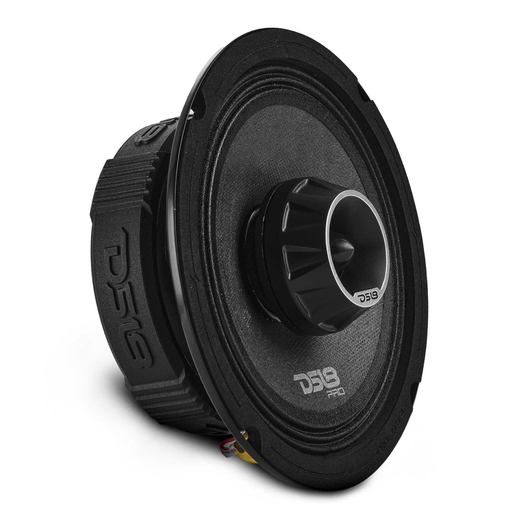 DS18 PRO-ZT 6.5” Slim Coaxial Mid-Range Loudspeaker with Water-Resistant Cone Built-in Bullet Tweeter | 200W RMS 4-Ohm