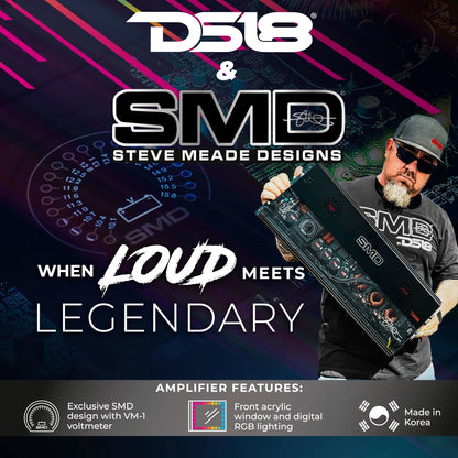 DS18 SMD-300.4AB 4-channel Steve Meade Collab Amp 4x300W at 2 Ohm