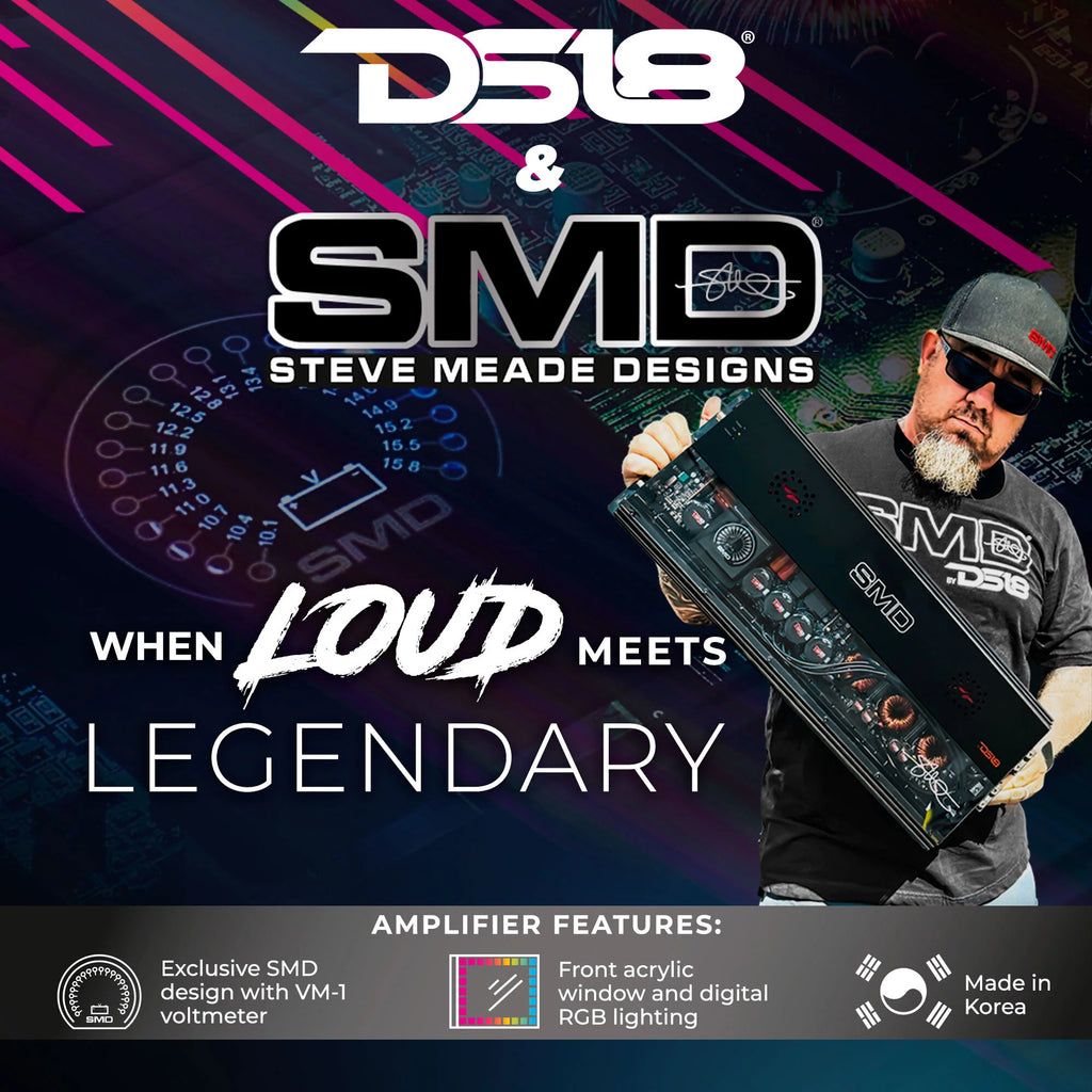 DS18 SMD-200.4AB 4-channel Steve Meade Collab Amp 4x200W at 2 Ohm