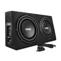 DS18 10" Active Subwoofer Shallow Enclosure with 10" Passive Subwoofer