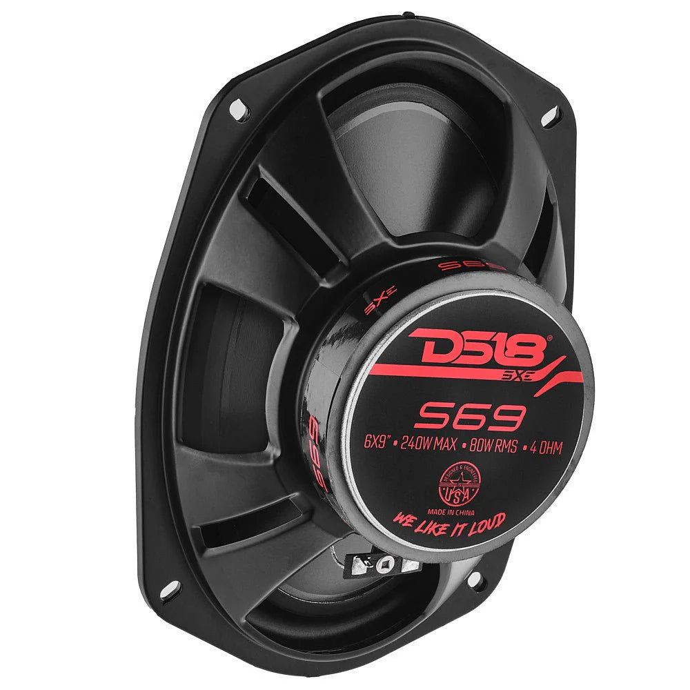 DS18 SELECT 6x9" 3-Way Coaxial Speaker | 240W RMS 4-Ohm