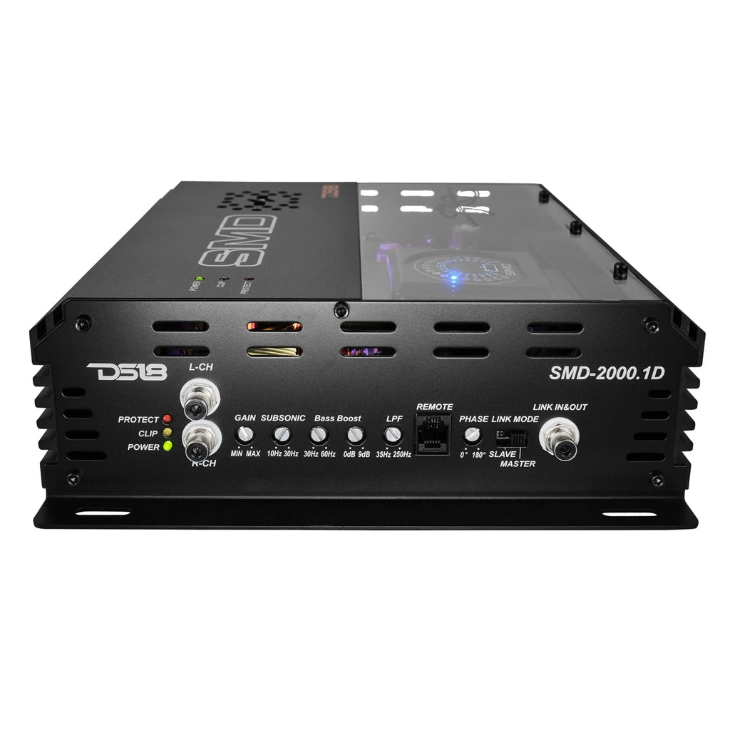 DS18 SMD-2000.1D 1-channel Steve Meade Collab Amp 2000W RMS at 1 Ohm
