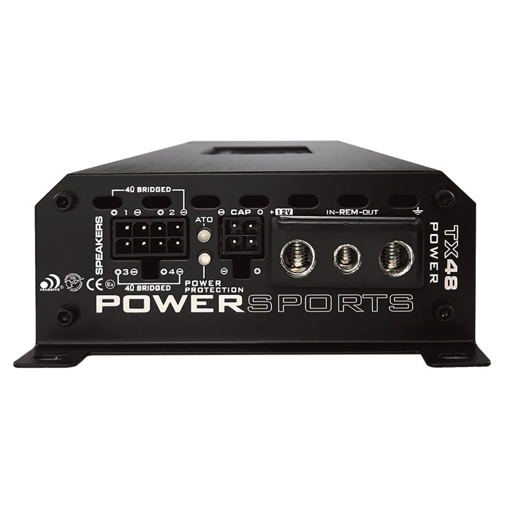 Massive Audio TX48 Trident 4-Channel Marine Amplifier with Optional Bluetooth