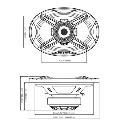 DB Drive WDX69MOTO-CD High Efficiency 6x9" Loudspeakers