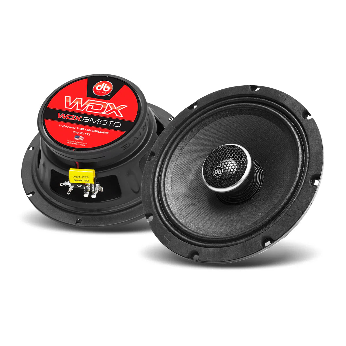 DB Drive WDX8MOTO Weather Resistant 8" Speakers / 500 Watts
