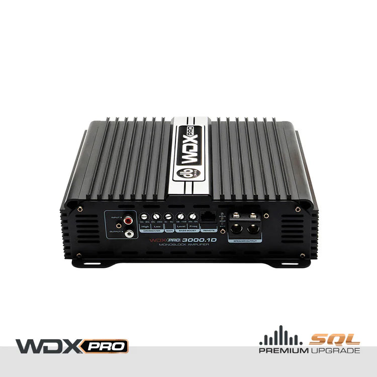 DB Drive WDX PRO3000.1D 3000W 1-Channel Amplifier 1 ohm stable