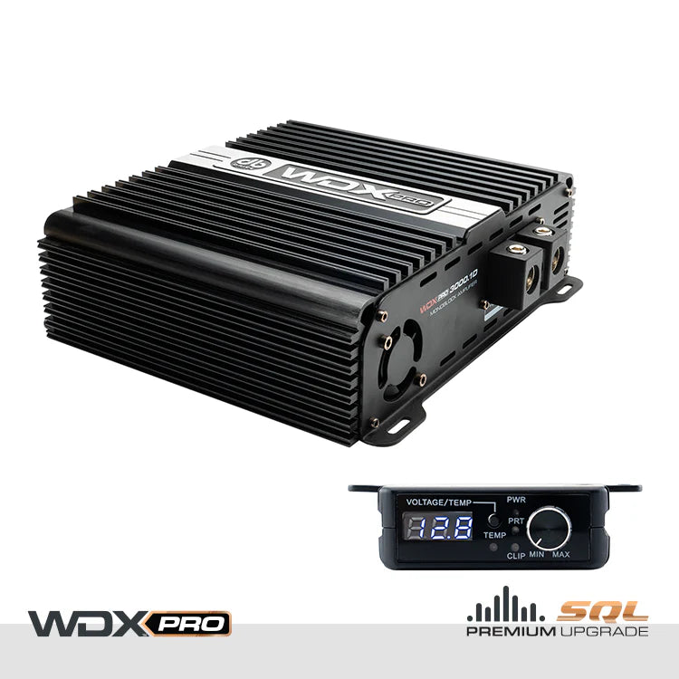 DB Drive WDX PRO3000.1D 3000W 1-Channel Amplifier 1 ohm stable