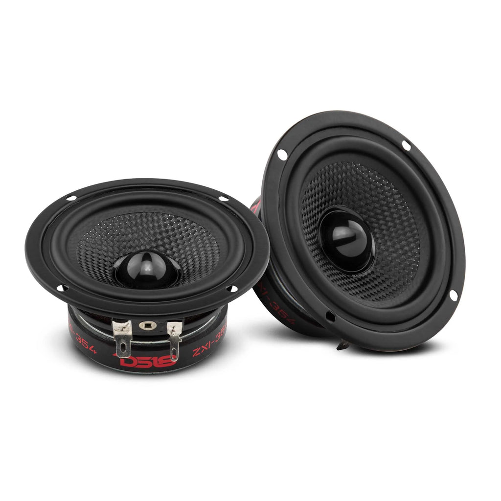 DS18 ZXI 3.5" Full-Range Speakers with Kevlar Cone | 40 Watts RMS 4-Ohm