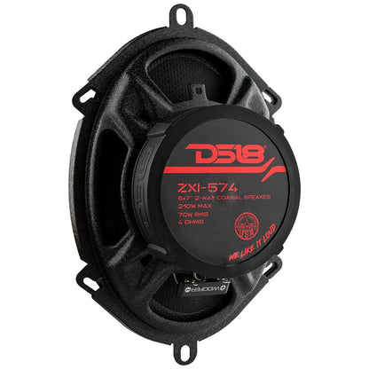 DS18 ZXI 5x7" 2-Way Coaxial Speakers with Kevlar Cone | 70 Watts Rms 4-Ohm