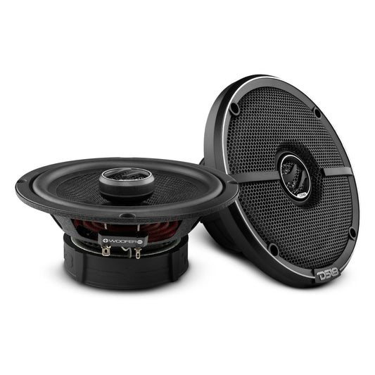 DS18 ZXI 6.5" 2-Way Coaxial Speakers with Kevlar Cone | 80W RMS 4-Ohm