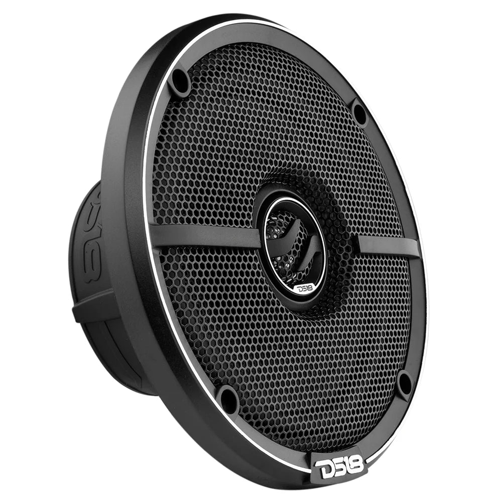 DS18 ZXI 6.5" 2-Way Coaxial Speakers with Kevlar Cone | 80W RMS 4-Ohm