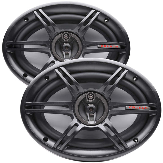 Crunch CS693 6X9" Speakers, 3-Way, 400W Max