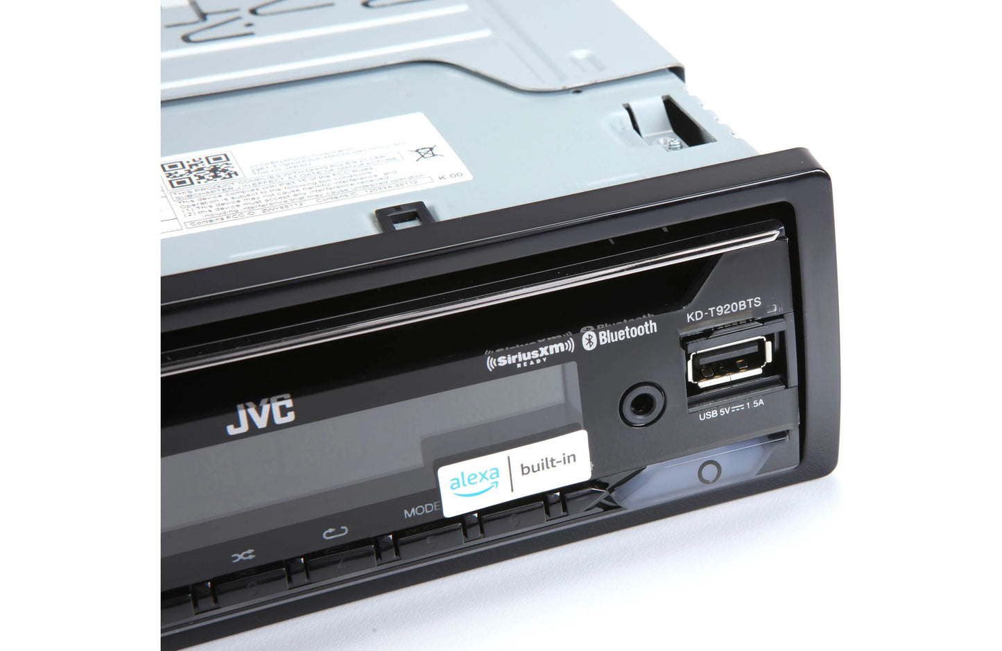 JVC KDT920BTS Single-Din CD Receiver, BT, SXM Ready