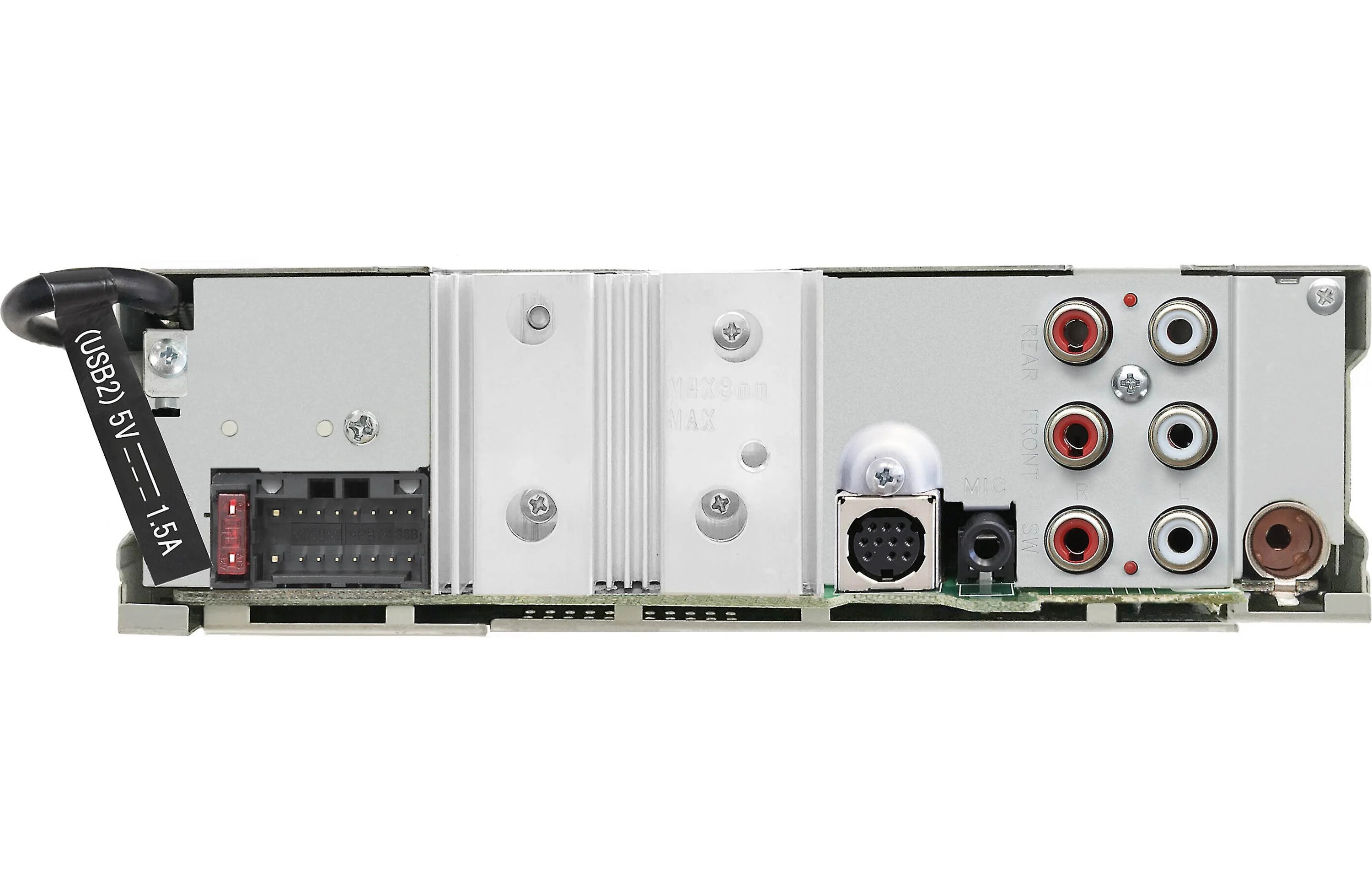 JVC KDT925BTS Single-Din CD Receiver, BT, SXM Ready, Dual USB