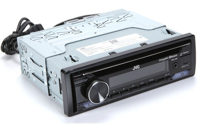 JVC KDT925BTS Single-Din CD Receiver, BT, SXM Ready, Dual USB