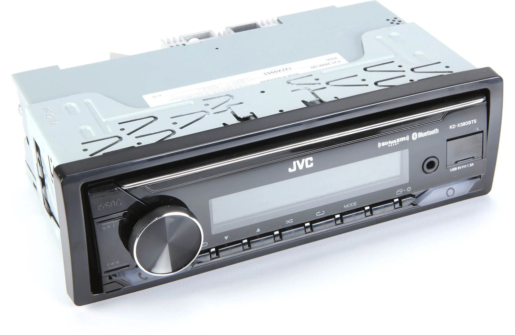 JVC KDX380BTS Single-Din Mechless Receiver w Bluetooth, SXM