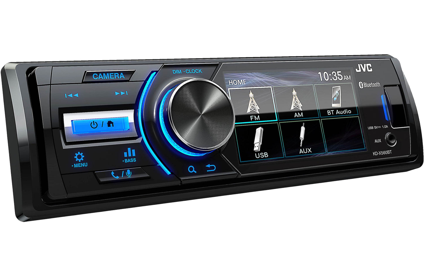 JVC KDX560BT Single-Din Marine Receiver w 3" Screen