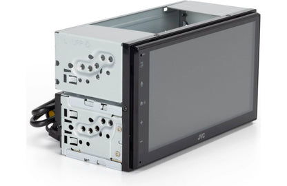 JVC KWM590BT Double-Din Mechless Receiver, BT, Carplay/Android Auto