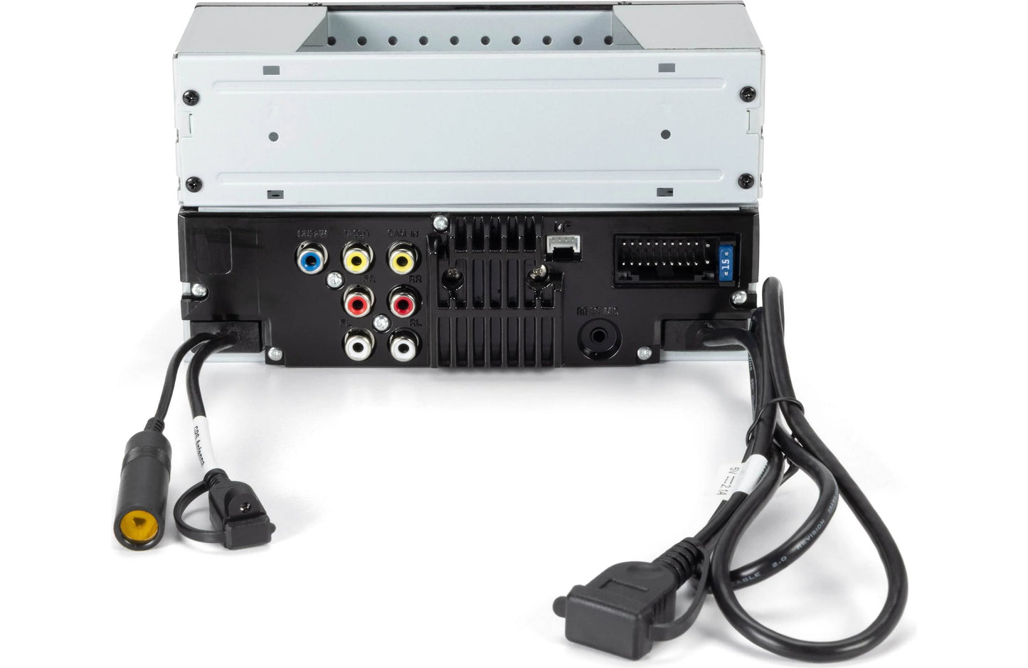 JVC KWM590BT Double-Din Mechless Receiver, BT, Carplay/Android Auto