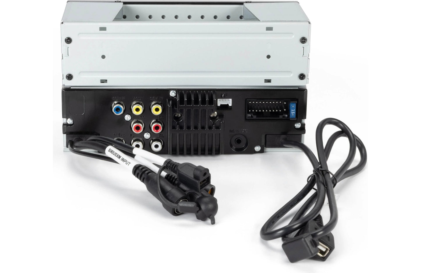 JVC KWM595BT Double-Din Mechless Receiver, BT, Carplay/Android Auto, SXM Ready