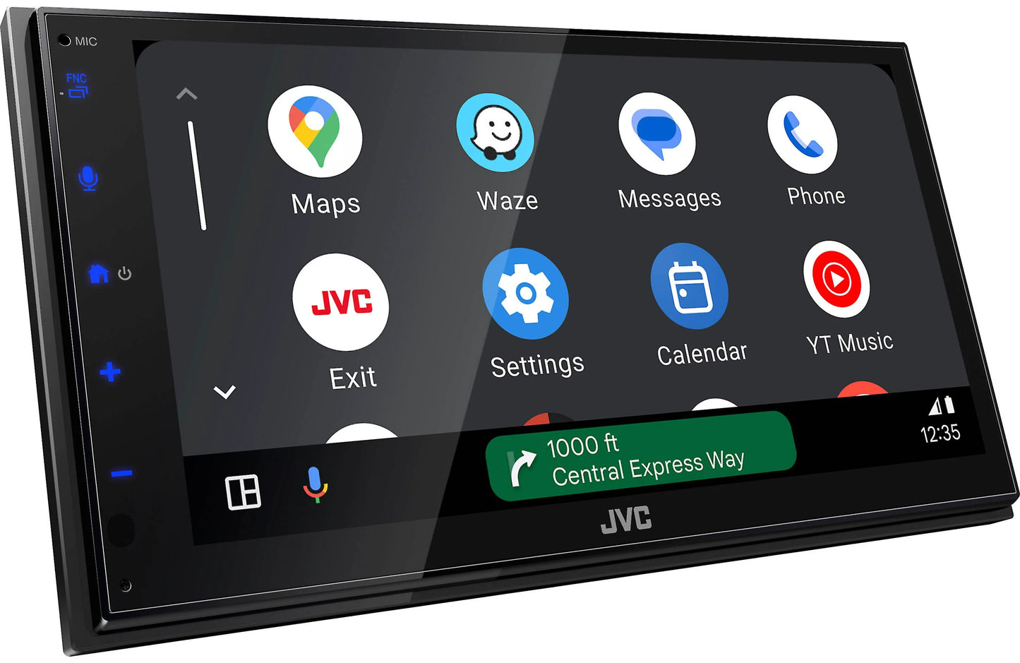 JVC KWM595BT Double-Din Mechless Receiver, BT, Carplay/Android Auto, SXM Ready