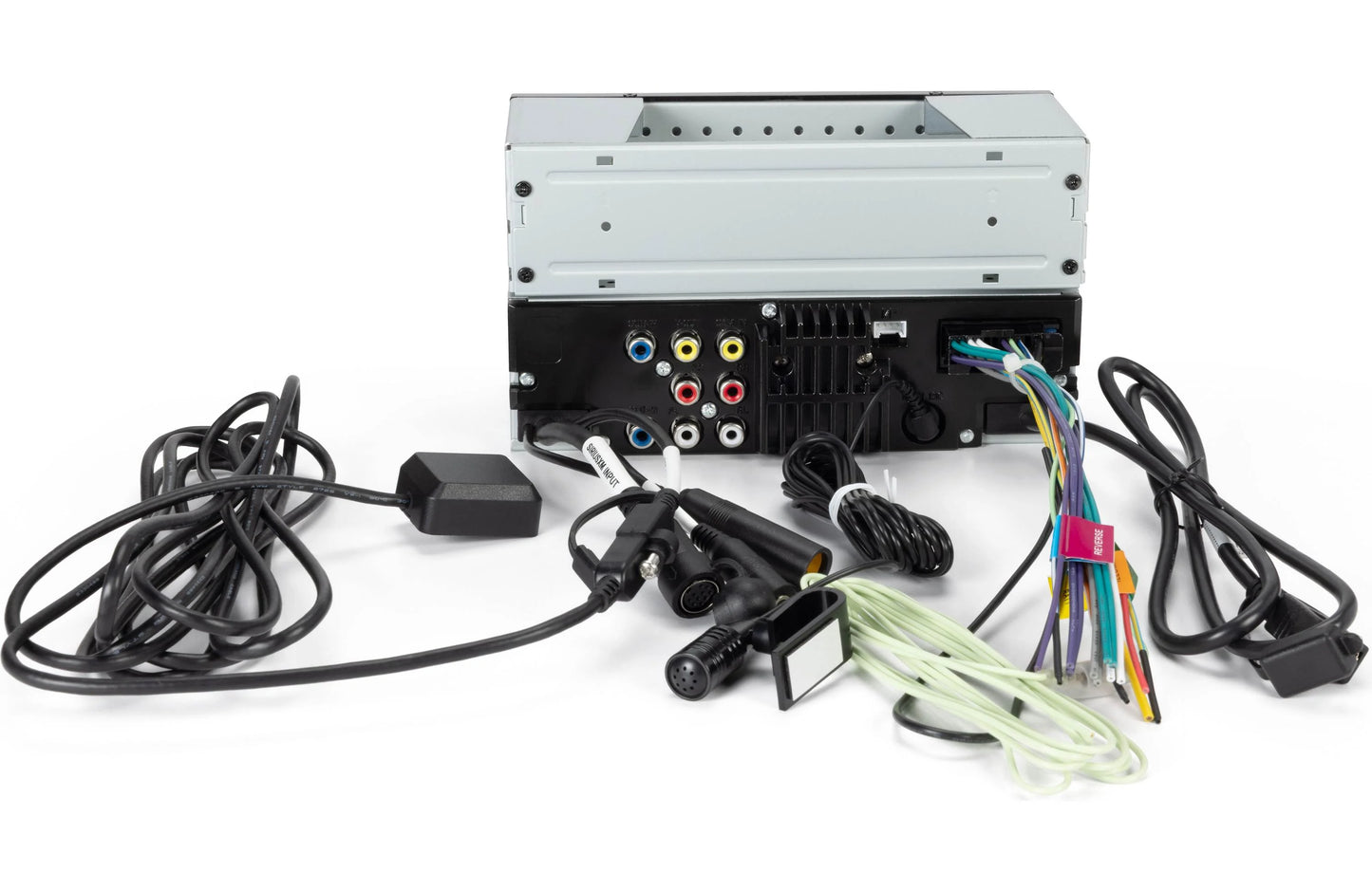 JVC KWM595BT Double-Din Mechless Receiver, BT, Carplay/Android Auto, SXM Ready