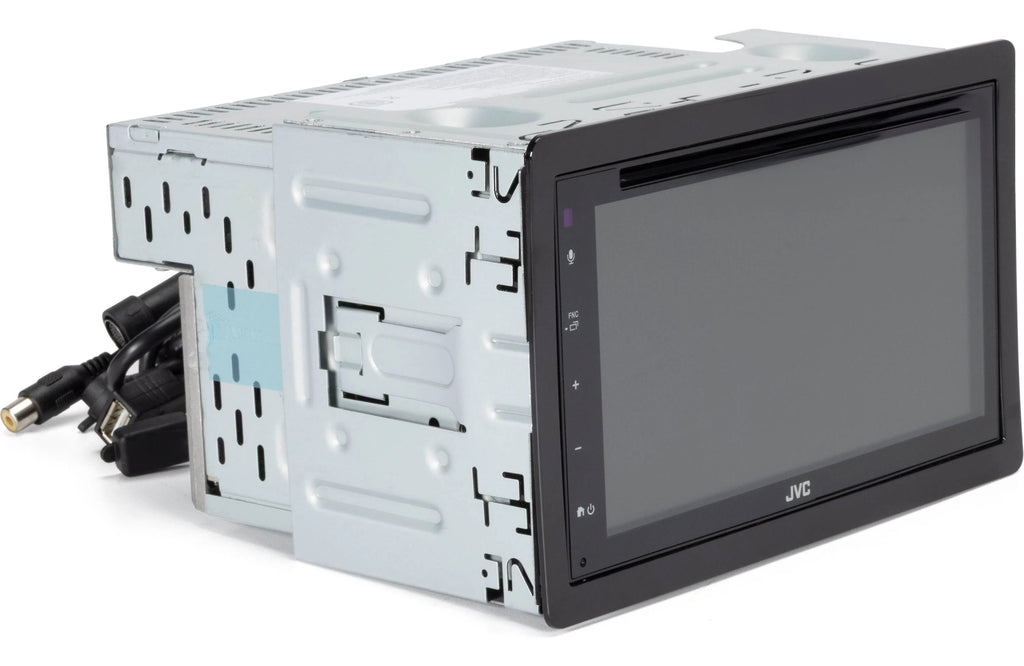 JVC KWV660BT Double-Din CD/DVD Receiver, BT, Wired Carplay/Android Auto, SXM Ready