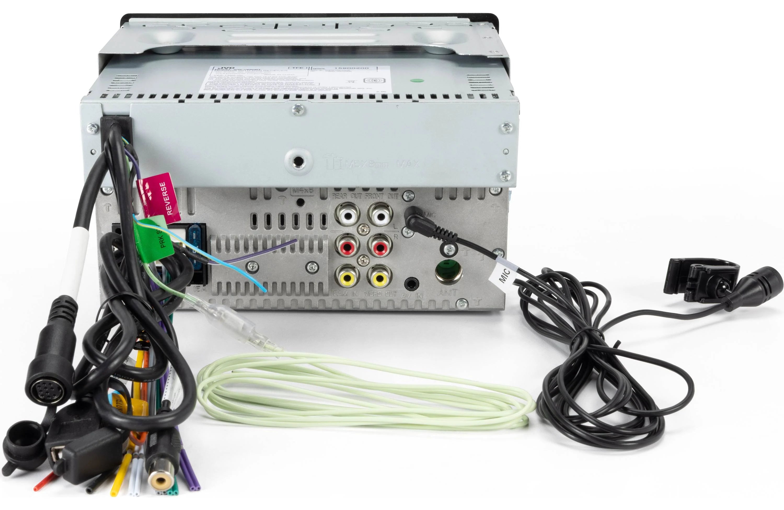 JVC KWV660BT Double-Din CD/DVD Receiver, BT, Wired Carplay/Android Auto, SXM Ready