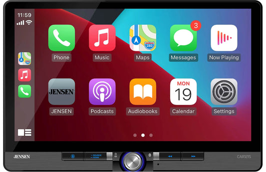 Jensen CAR1215 11.6″ Receiver with Wireless Apple CarPlay and Android Auto, Maestro