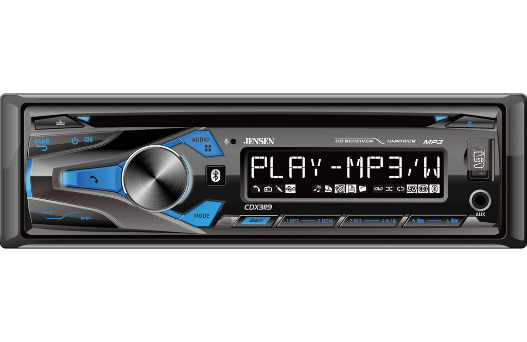 Jensen CDX3119 Single-Din CD Player with Bluetooth