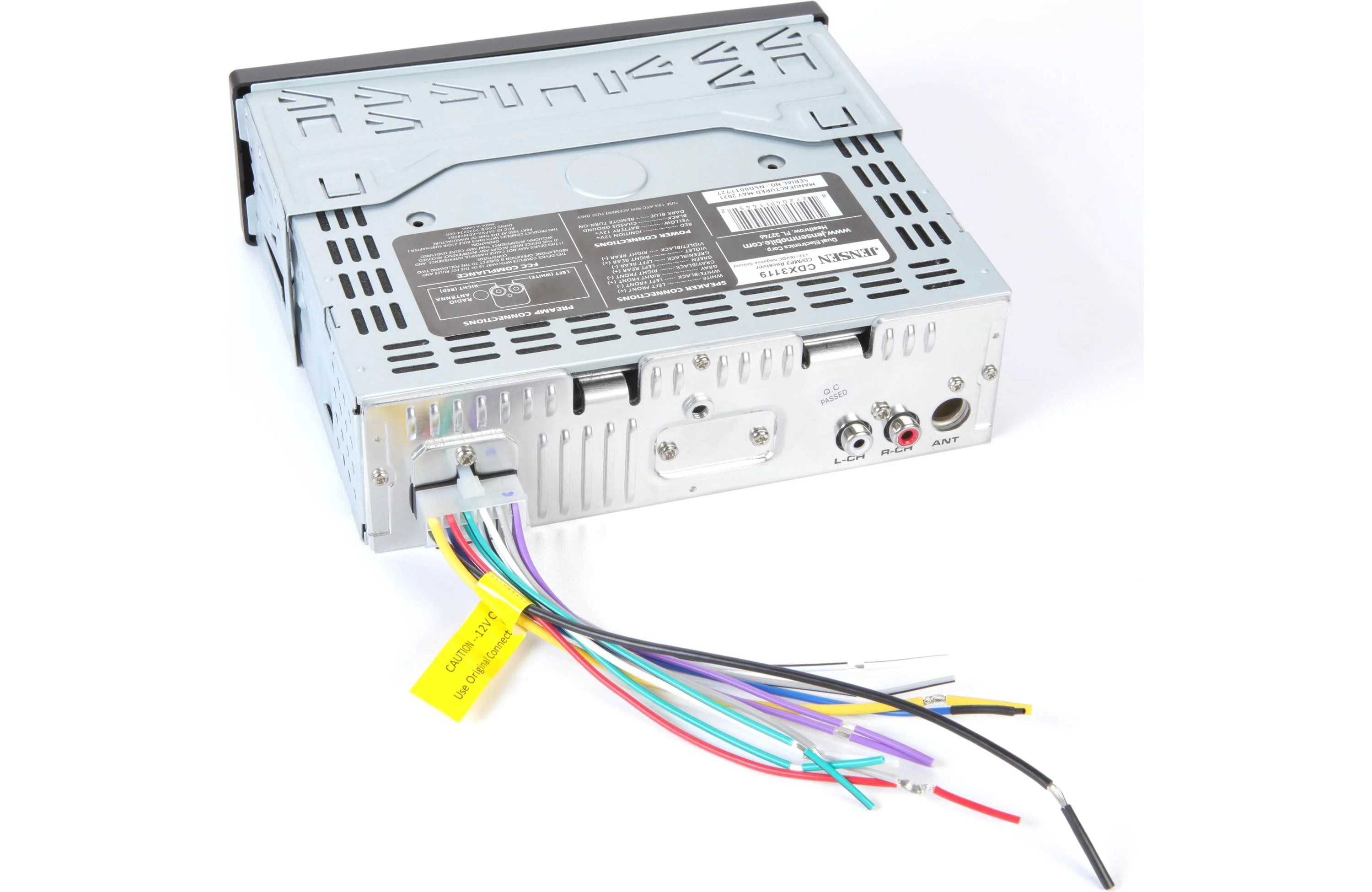 Jensen CDX3119 Single-Din CD Player with Bluetooth