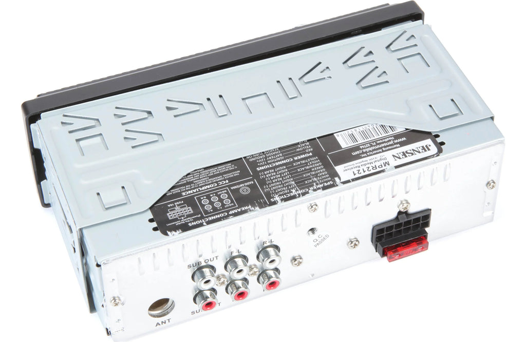 Jensen MPR2121 Single-Din Mechless Radio with Bluetooth