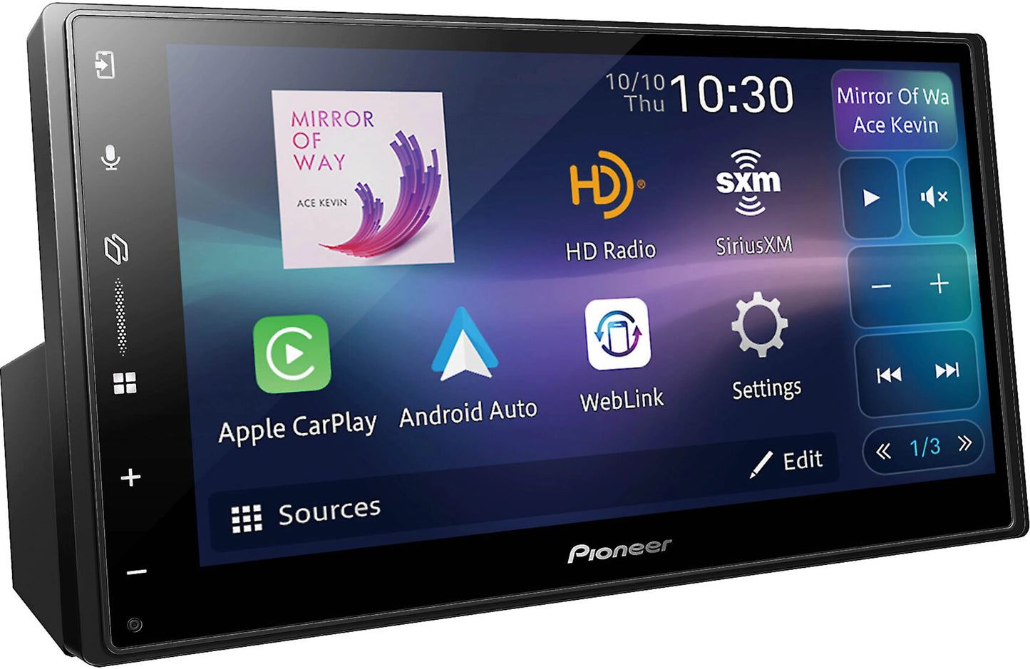 Pioneer DMH-W3050NEX Mechless Receiver 6.8", Wireless Android Auto/Apple Carplay, Maestro