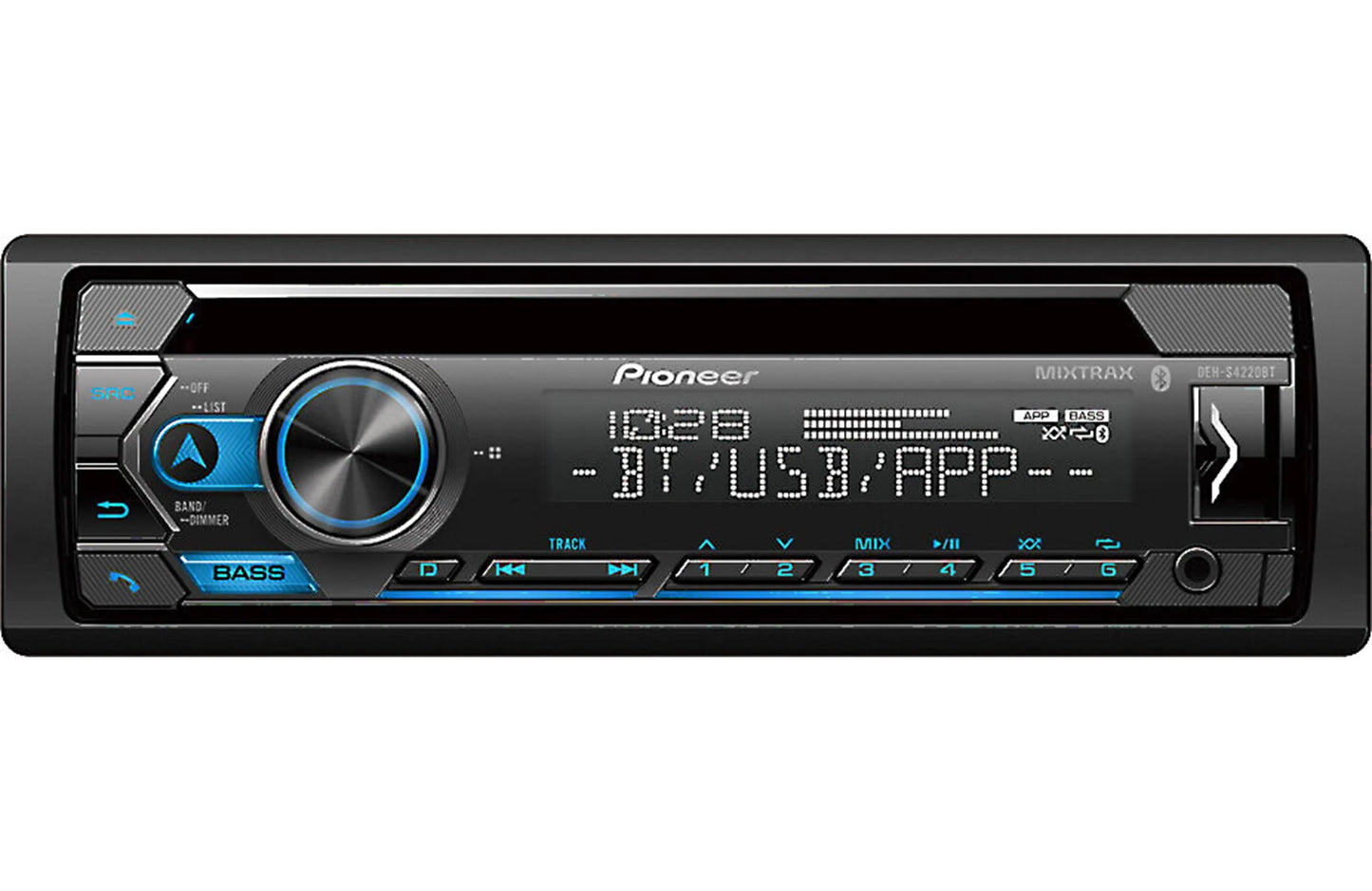 Pioneer DEHS4220BT Single-Din CD Receiver, Bluetooth