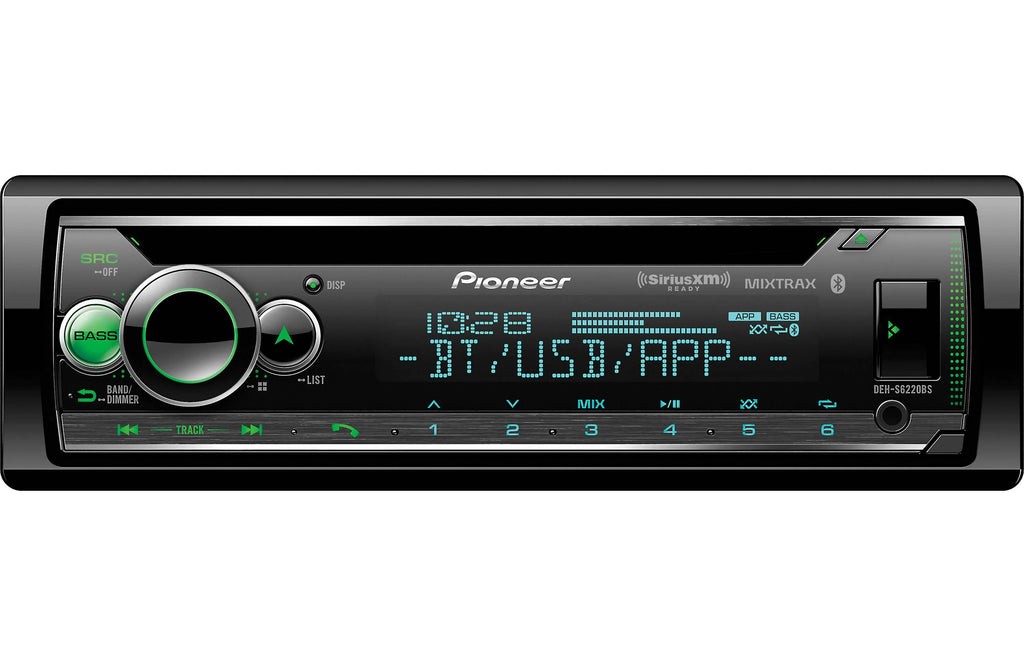 Pioneer DEHS6220BS CD Receiver with enhanced Audio Functions, Pioneer Smart Sync App Compatibility