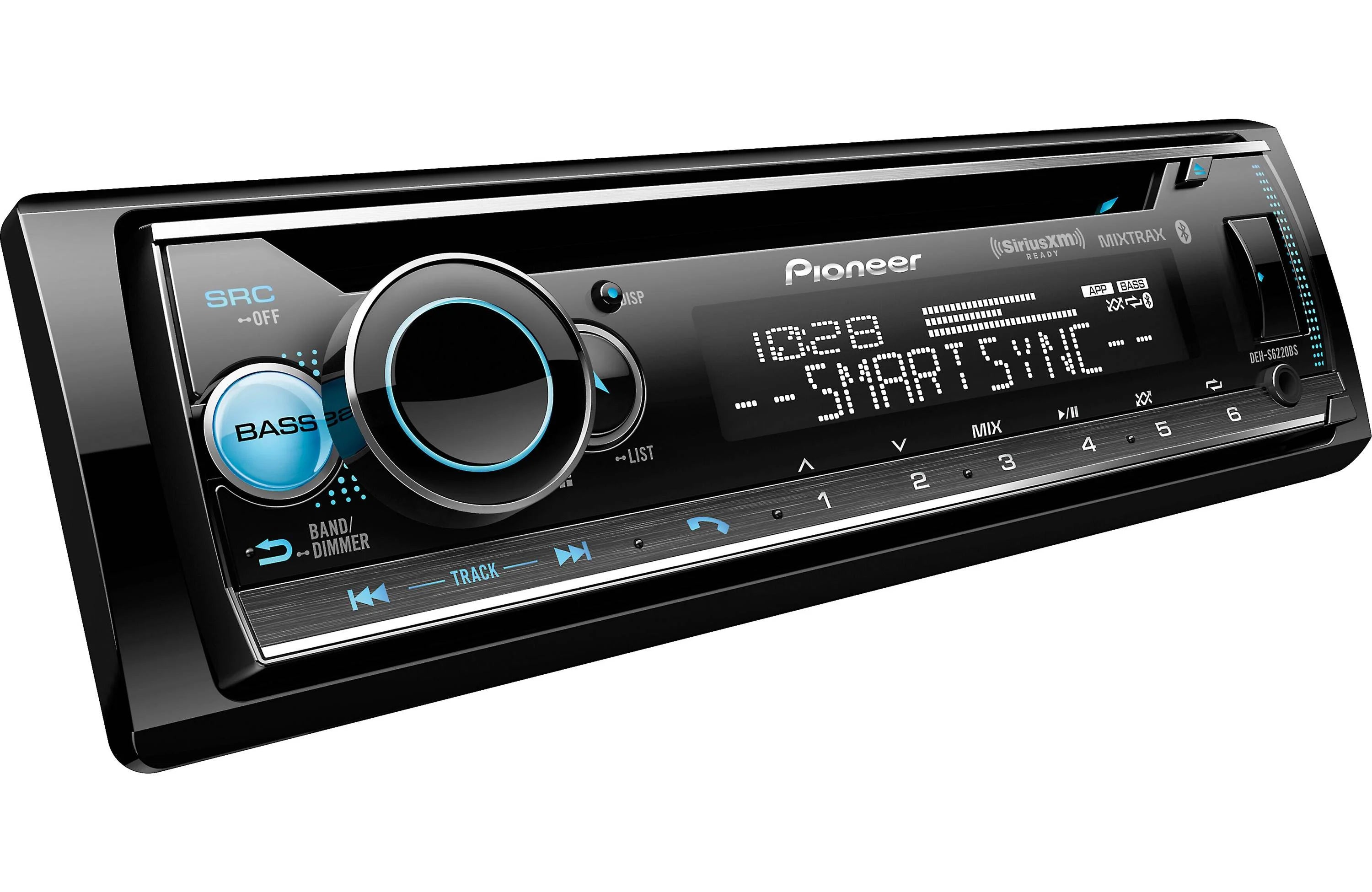 Pioneer DEHS6220BS CD Receiver with enhanced Audio Functions, Pioneer Smart Sync App Compatibility