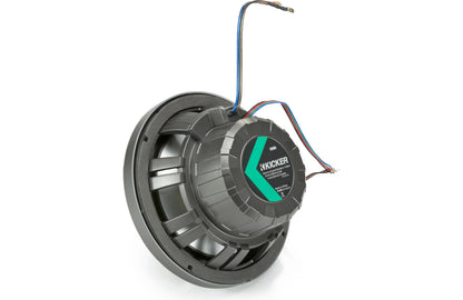 Kicker KM84L 8" White or Charcoal Marine Speakers With RGB LED Lights