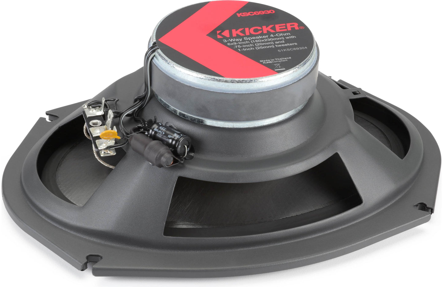 Kicker KSC69304 KS Series 6x9" 3-Way Coax Speakers