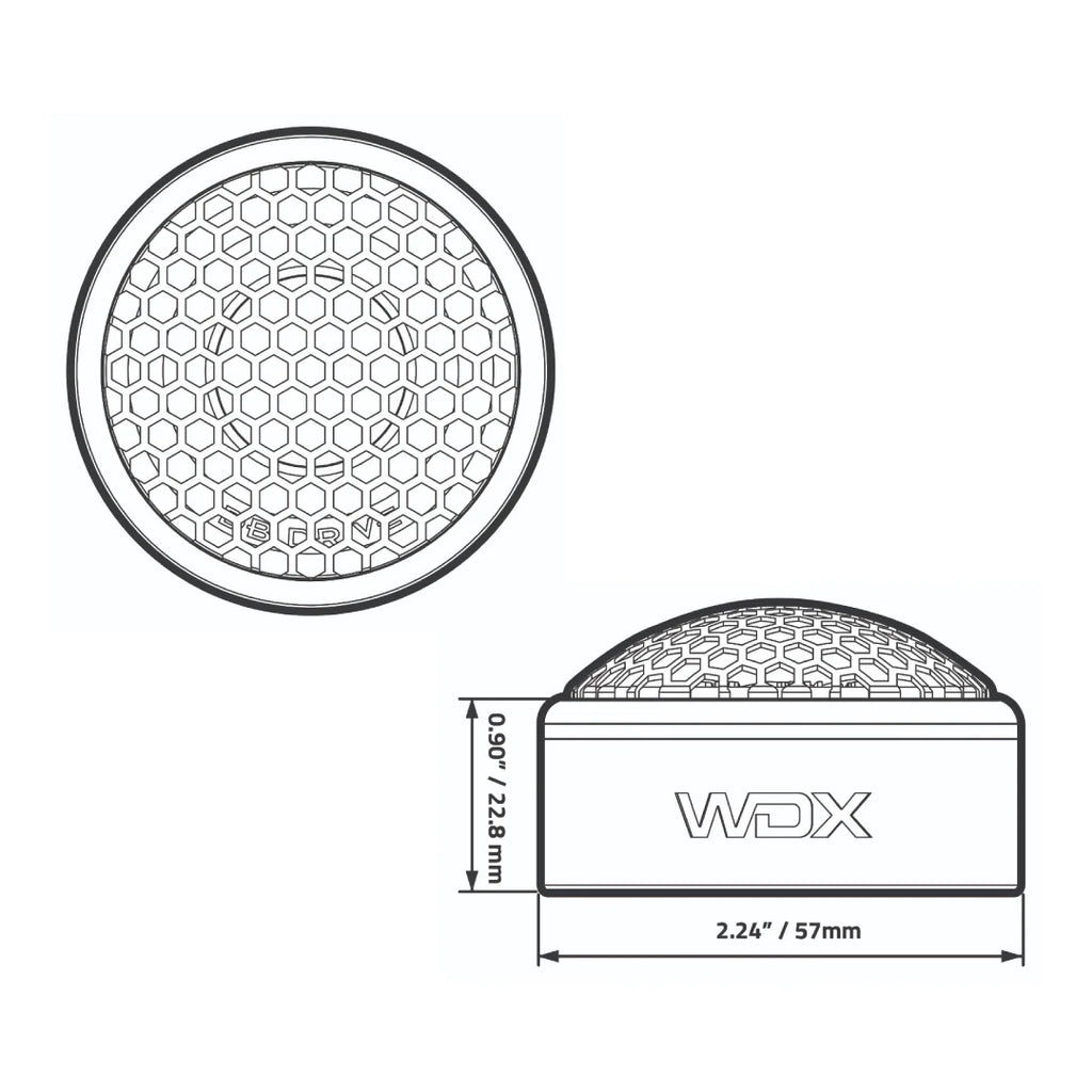 DB Drive WDX1TW-MOTO 1" Aluminum Dome High Efficiency Tweeters (1 Pair)