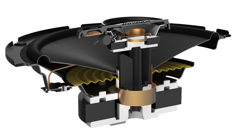 Pioneer TSA1671F 6.5” - 3-way, 320 W Max Power, Carbon/Mica-reinforced IMPP™ cone, 1-5/8" (42mm) Cone Midrange, 11mm tweeter - Coaxial Speakers (pair)