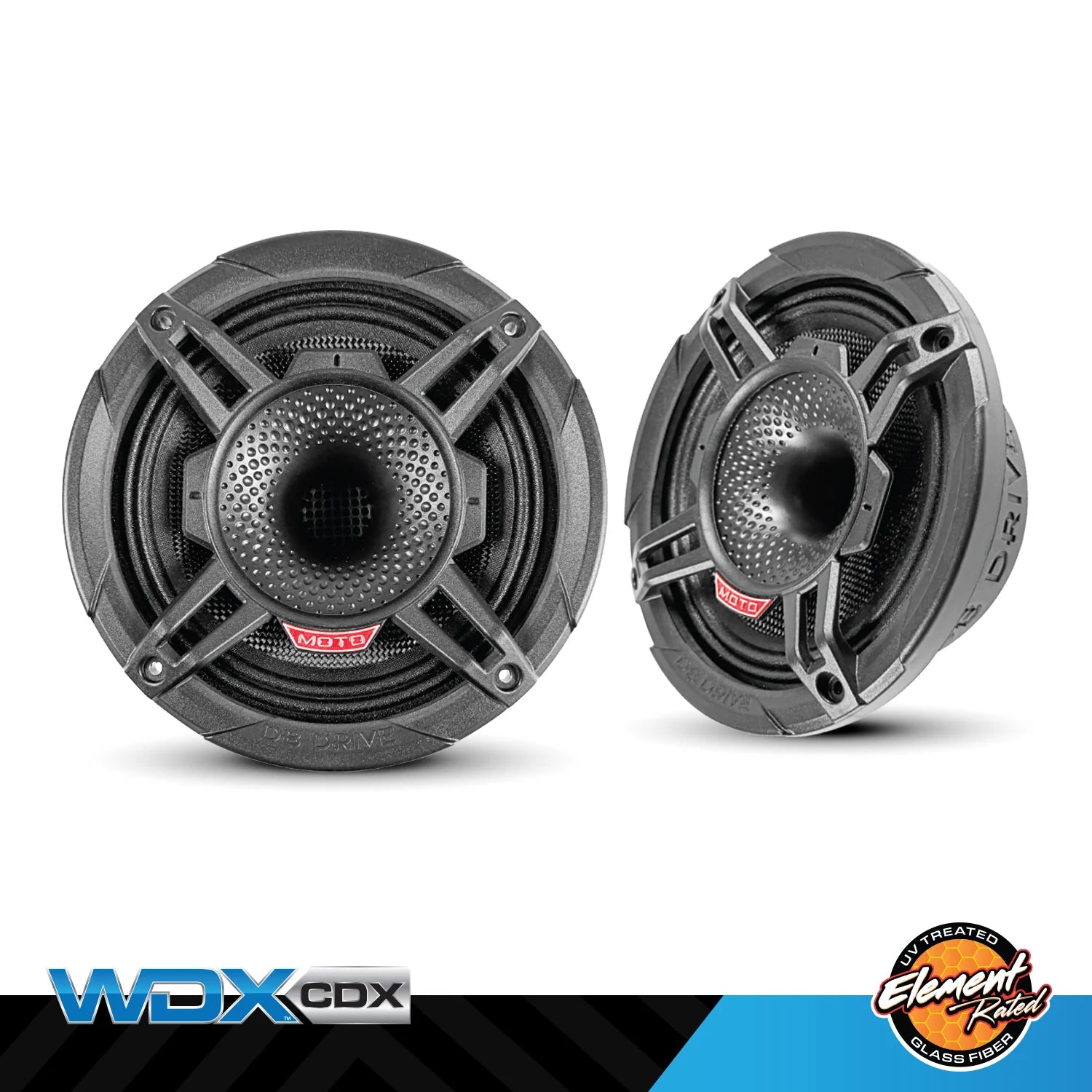 DB Drive WDX6MOTO-CDX High Efficiency 6.5" Speakers / 500 Watts -Glass Fiber Cone